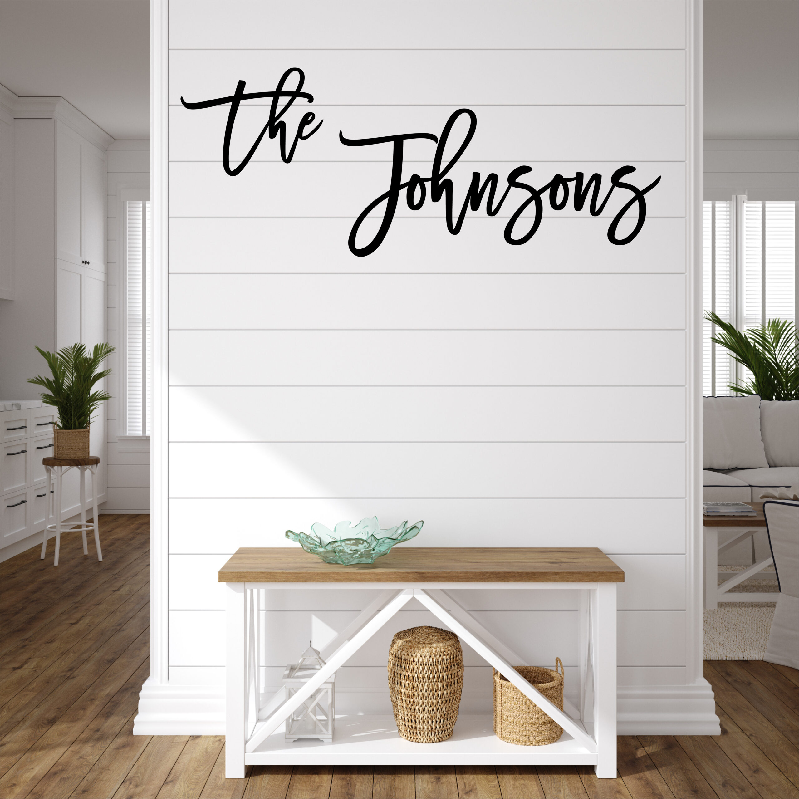 Custom Maple Wood Wedding Name Sign: Last Name Backdrop